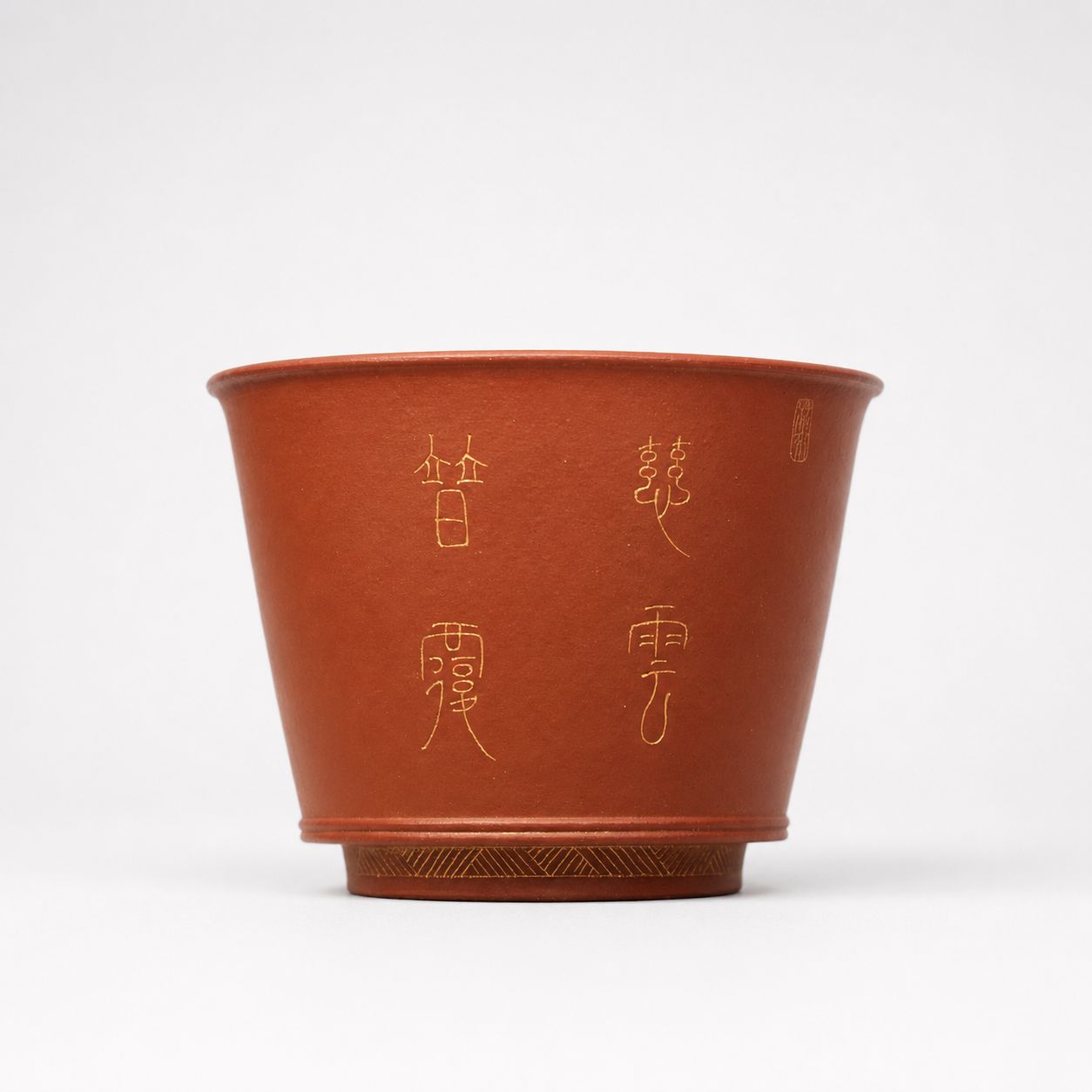 Hand-carved vessel